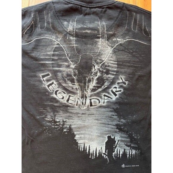 Legendary Whitetails Black T Shirt Mens XL Deer Buck Hunting Archery Black - Picture 3 of 6